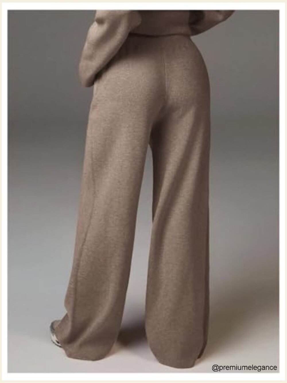 Women's Straight Leg Knit Sweater Pants with Pockets - Picture 3 of 5